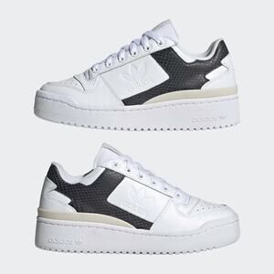 adidas Forum Bold Shoes White Black Sneakers HQ1984 Women's Size 8 New
